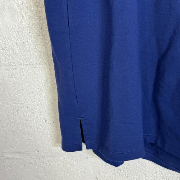 ID Ideology Plus Size Comfort Flow High Rise Shorts Bright TARTAN BLUE  3X - Picture 5 of 8